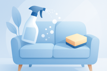 Hoe maak je een bank schoon