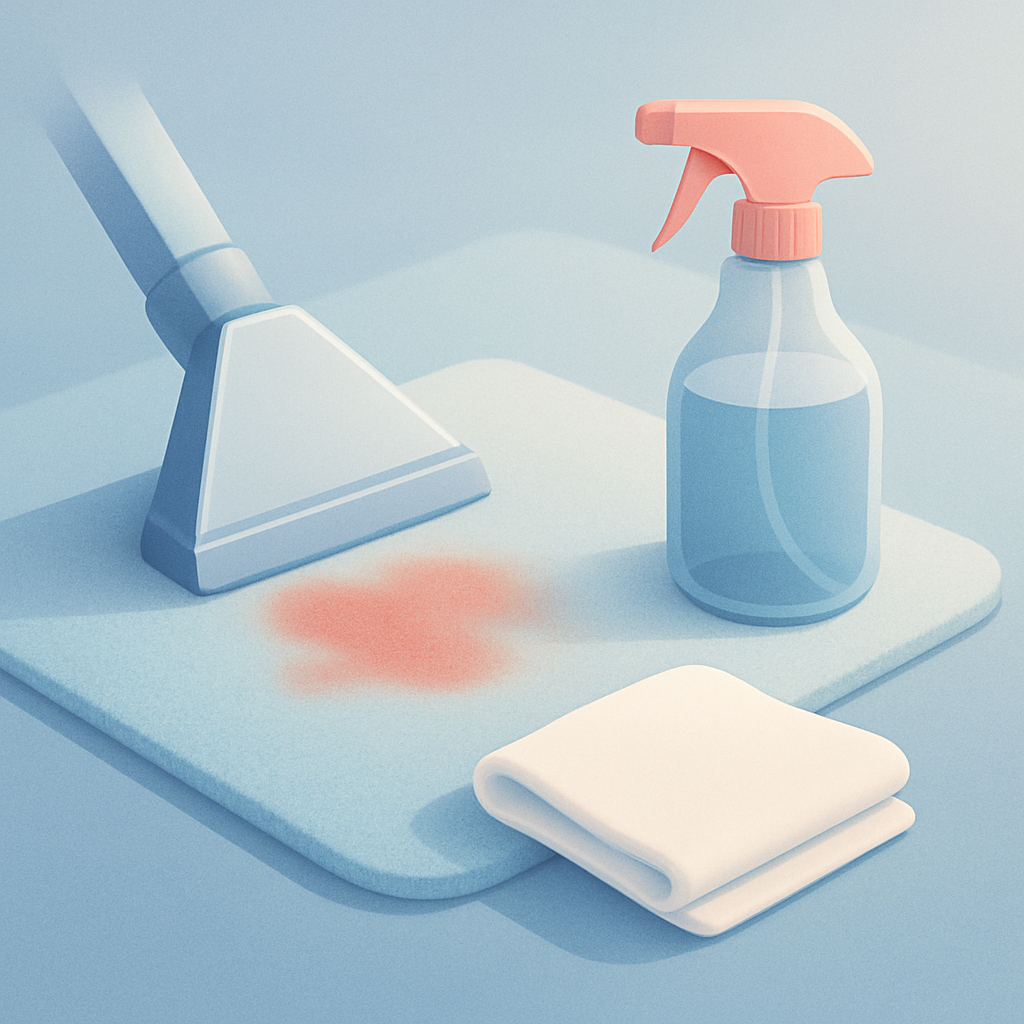 Hoe verwijder je vlekken uit tapijt