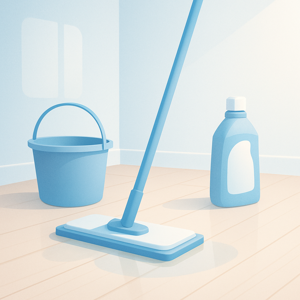 Houten vloer schoonmaken