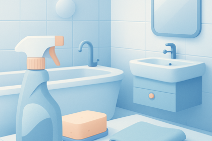 badkamer schoonmaken stappenplan