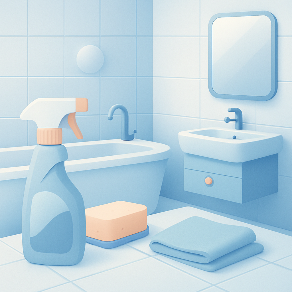 badkamer schoonmaken stappenplan