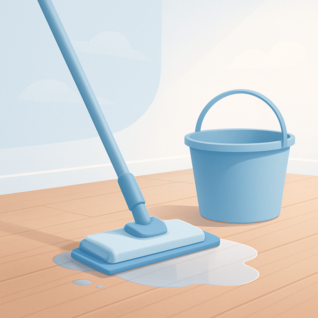 houten vloer dweilen