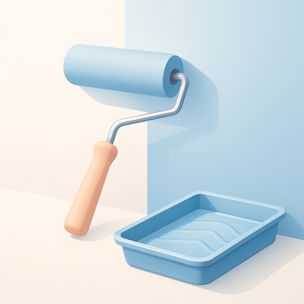 muur verven zonder strepen