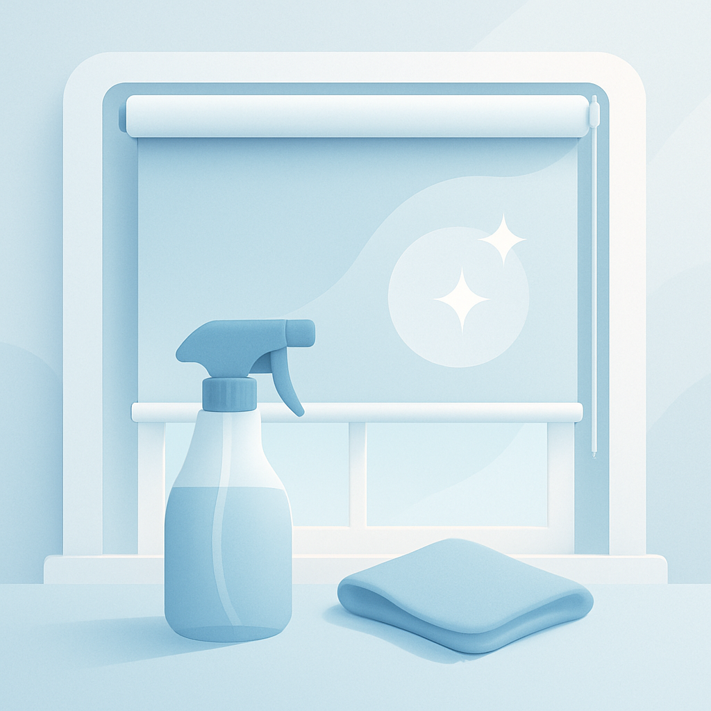 rolgordijnen schoonmaken