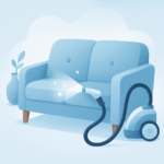 stoffen bank schoonmaken