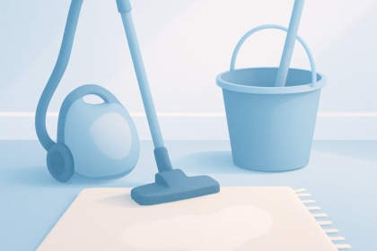 wollen vloerkleed schoonmaken