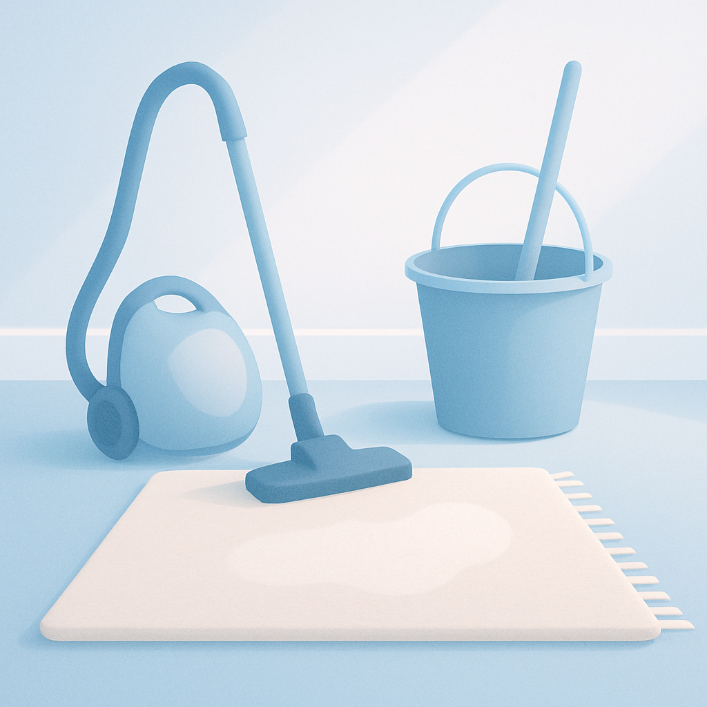 wollen vloerkleed schoonmaken