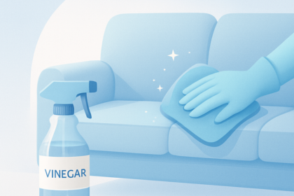 bank schoonmaken met azijn