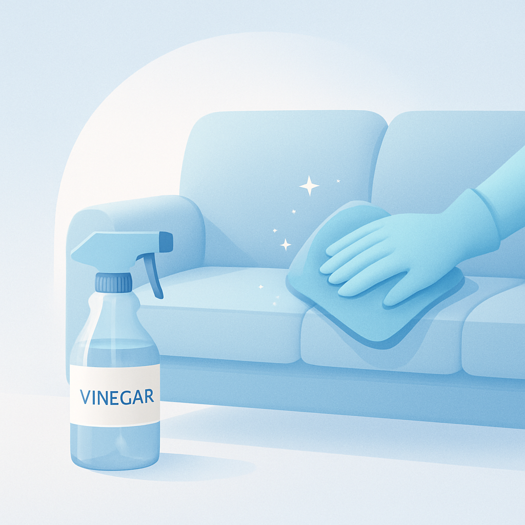 bank schoonmaken met azijn