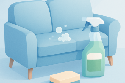 bank schoonmaken met groene zeep