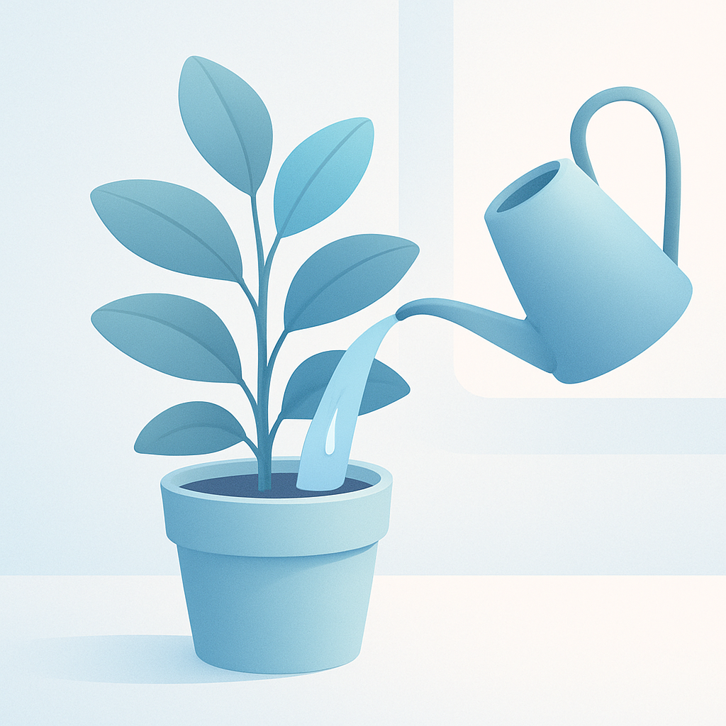 kamerplanten water geven