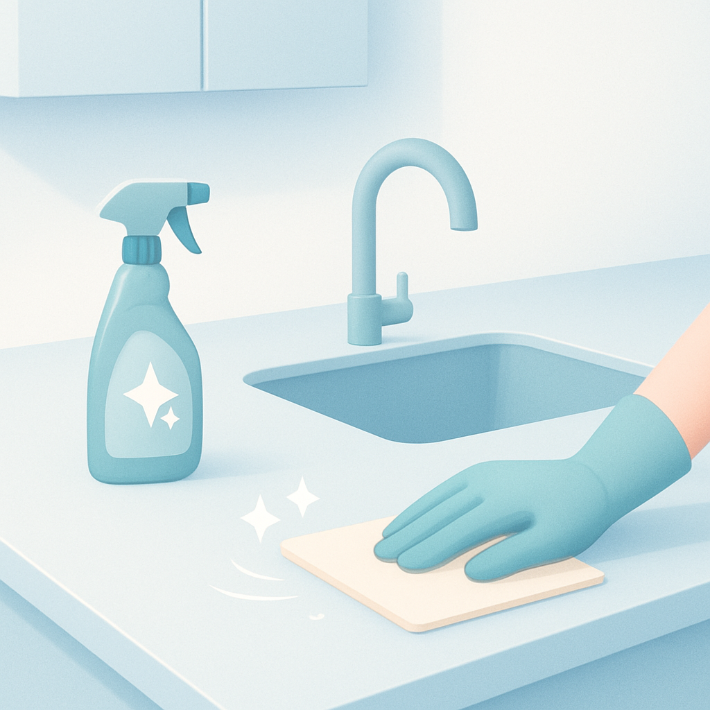 keukenblad schoonmaken