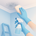 schimmel op plafond verwijderen
