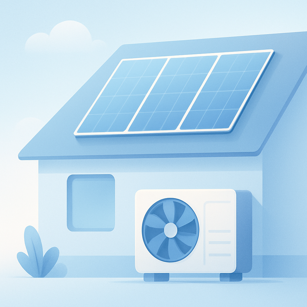 warmtepomp combineren met zonnepanelen