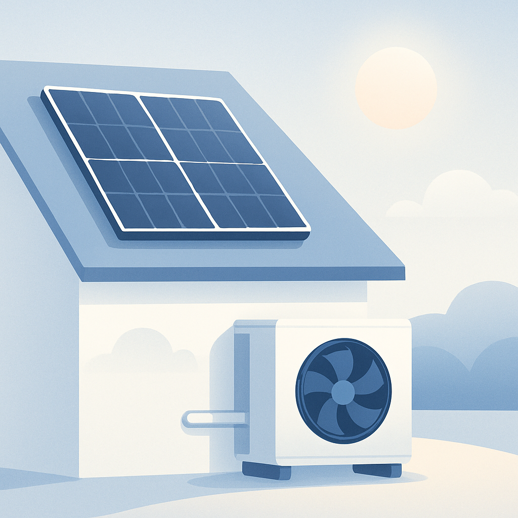 warmtepomp combineren met zonnepanelen