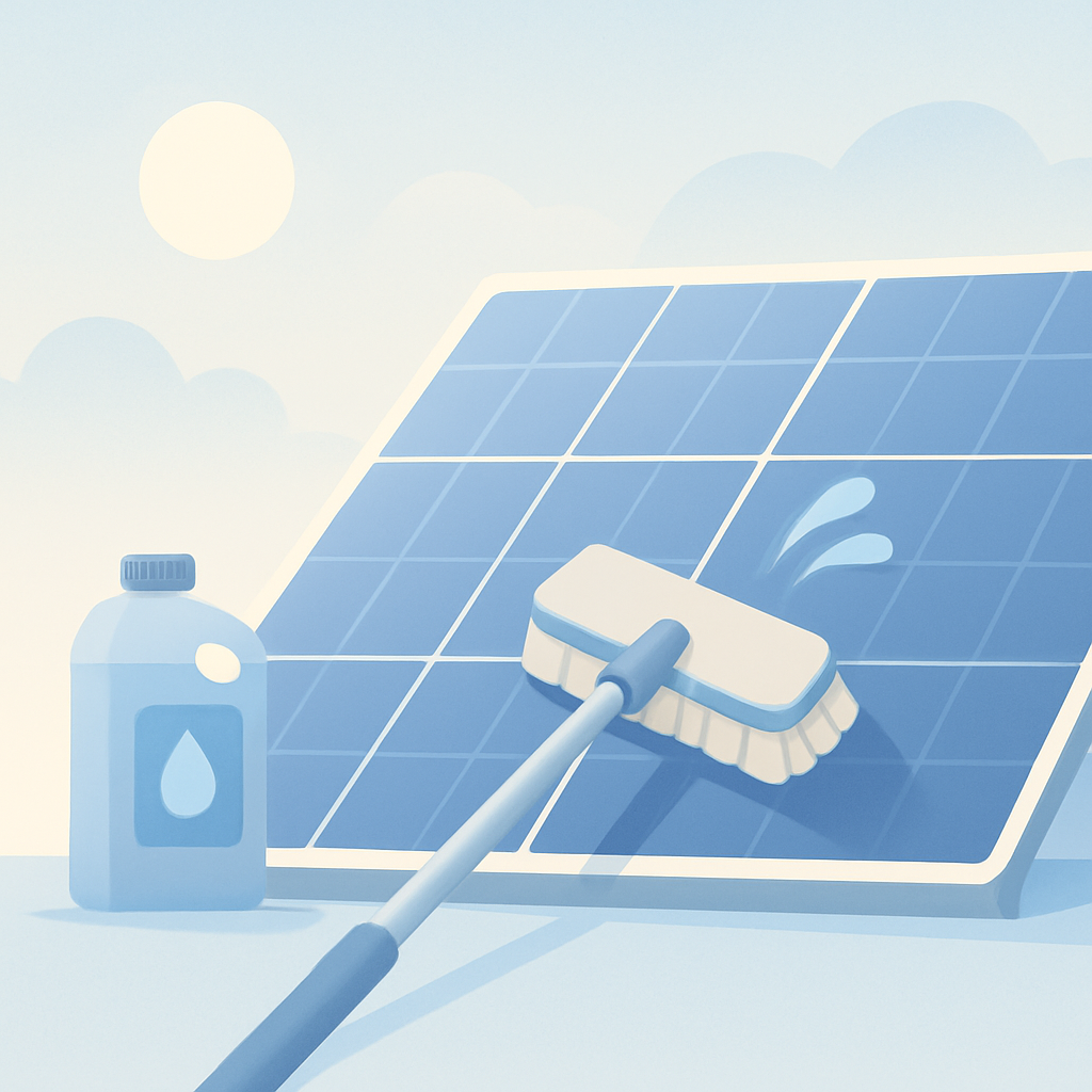 zonnepanelen schoonmaken zelf